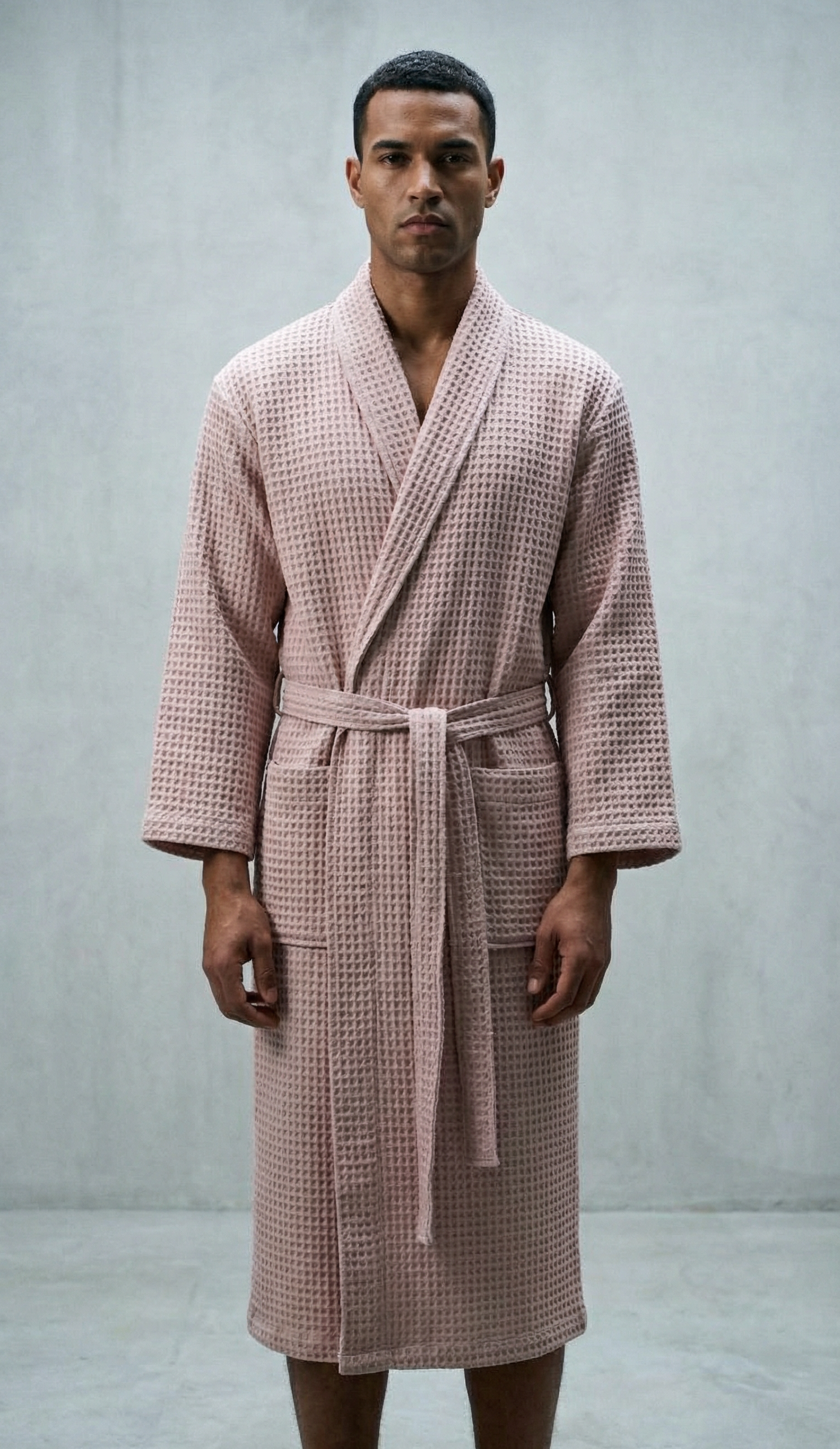 Peignoir Homme Nid d'abeille