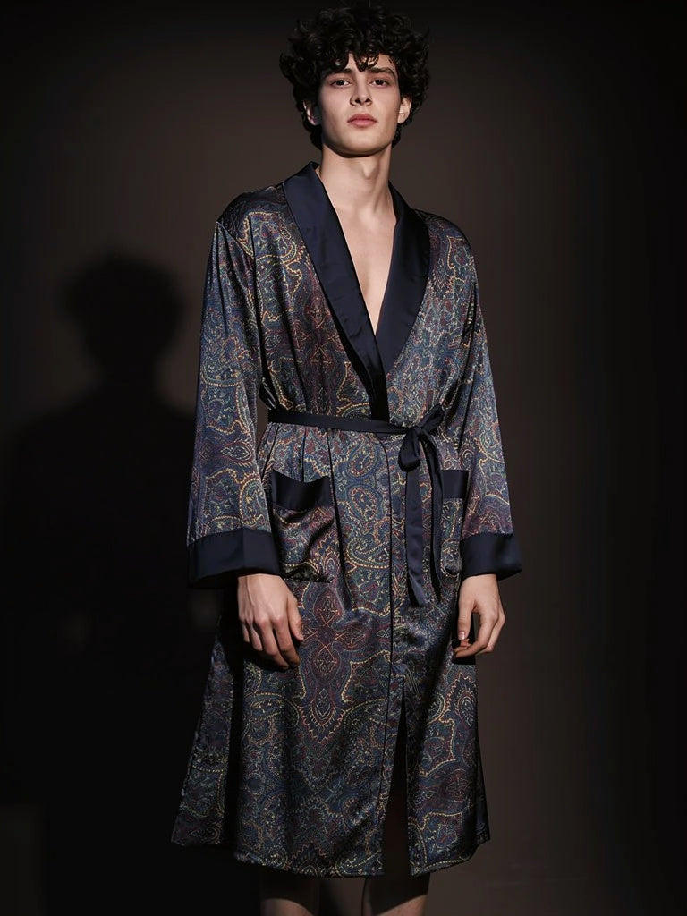 Peignoir Homme En Satin