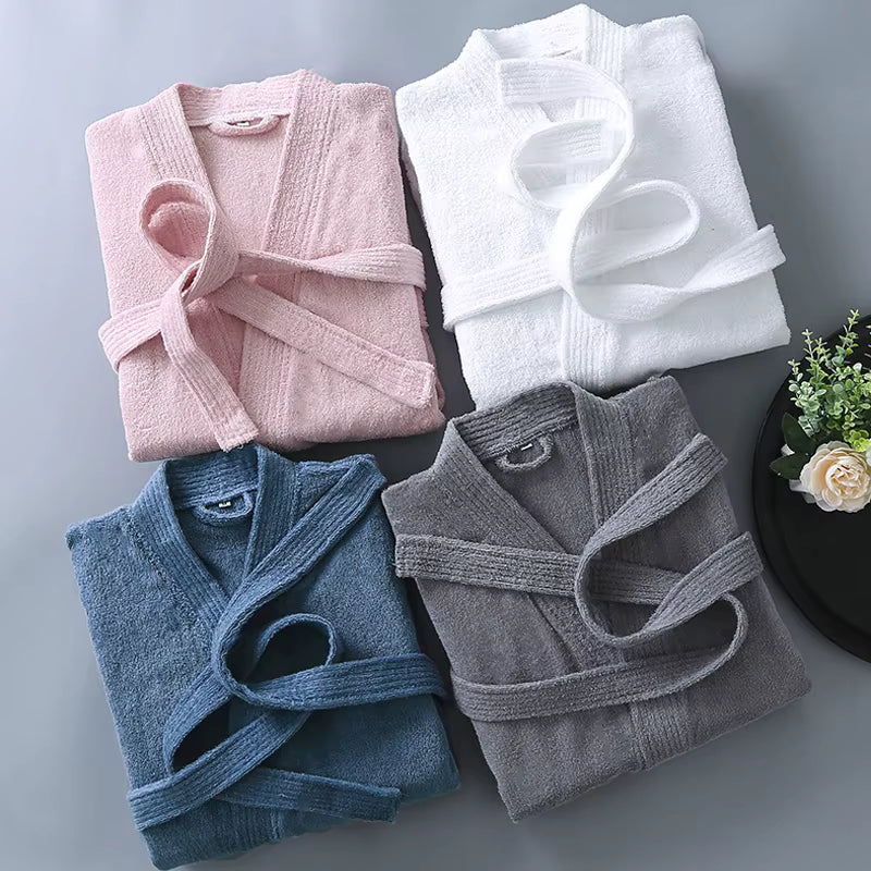 Peignoir femme éponge gris