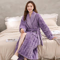 Peignoir femme polaire violet