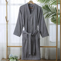 Peignoir de bain en éponge homme - Gris