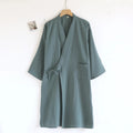 Peignoir homme coton vert