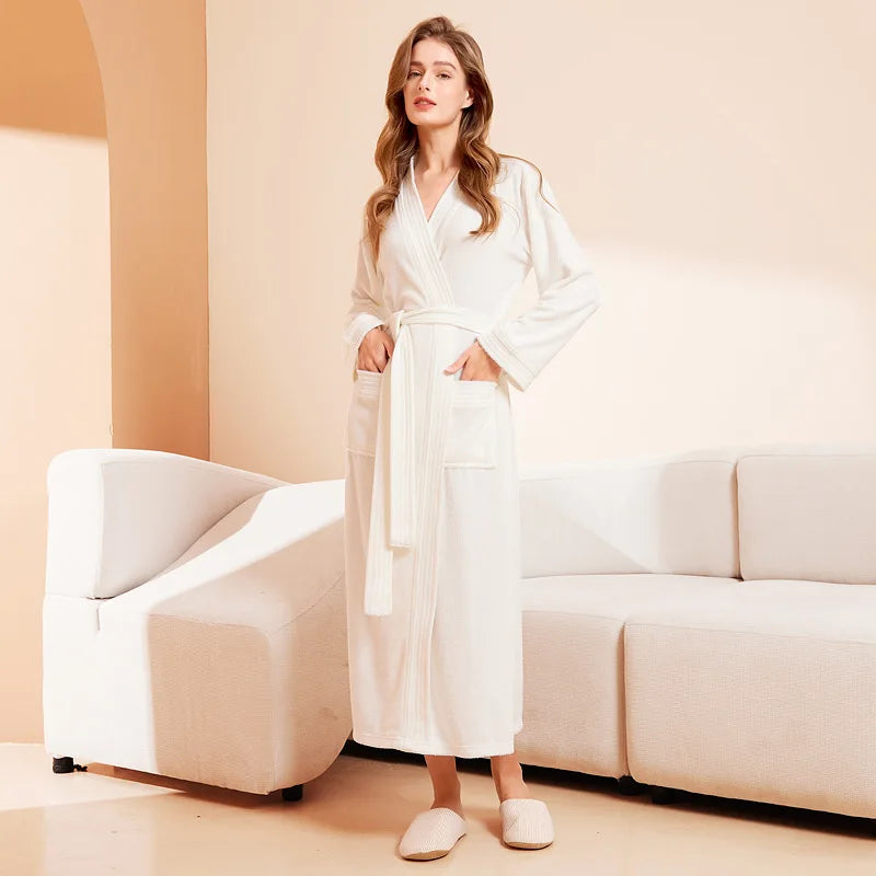 Peignoir Femme Éponge | Blanc