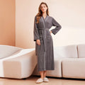 Peignoir en Éponge Femme | Gris Foncé