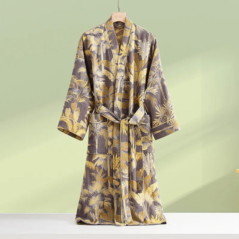 Peignoir femme coton imprimé