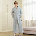 Peignoir homme polaire gris clair