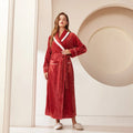 Peignoir femme polaire rouge