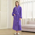 Peignoir femme polaire violet