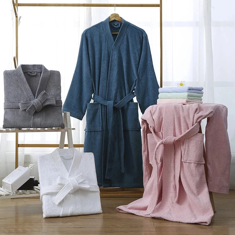 Peignoir femme éponge gris