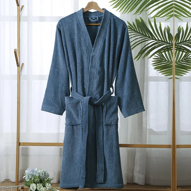 Peignoir éponge homme - Bleu