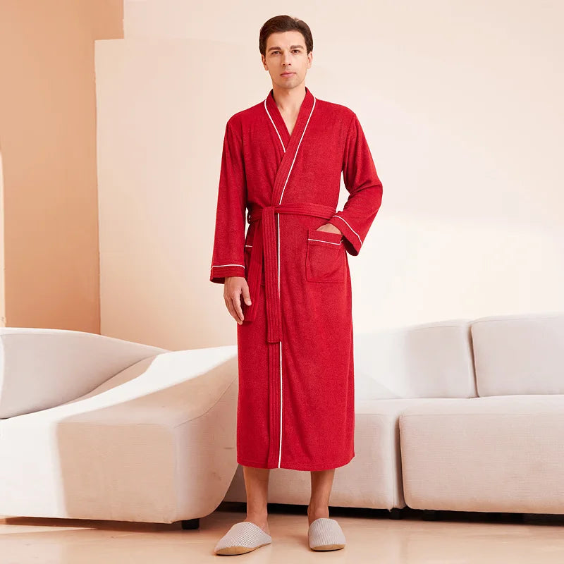 Peignoir pour Homme Éponge | Rouge