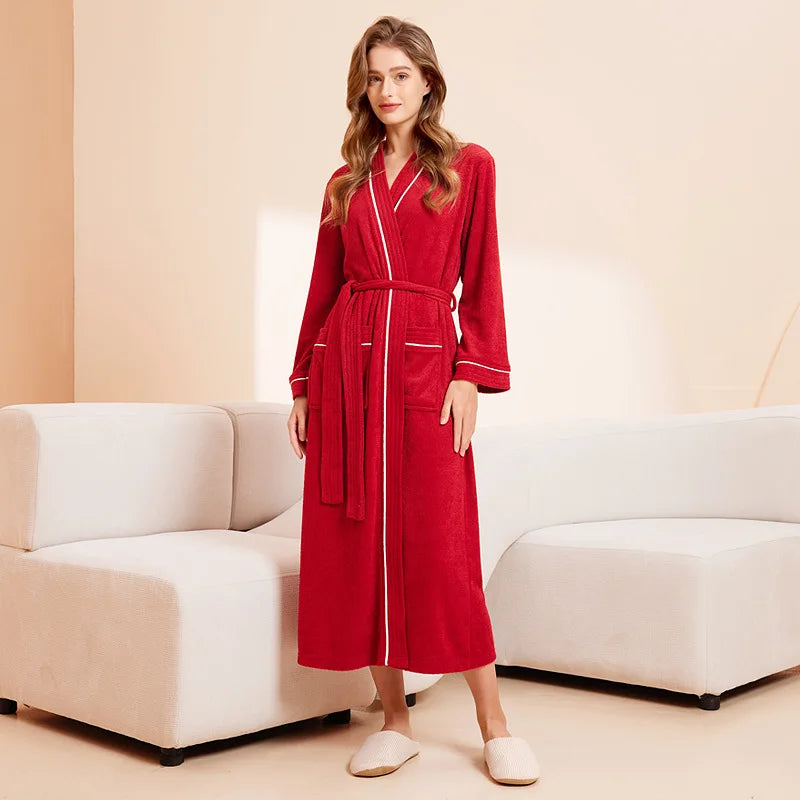 Peignoir Éponge Femme | Rouge
