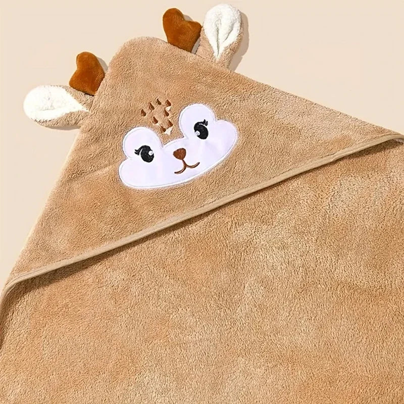 Cape de bain bébé faon