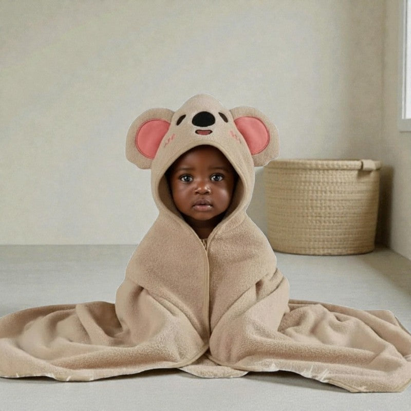 Cape de bain bébé à capuche koala