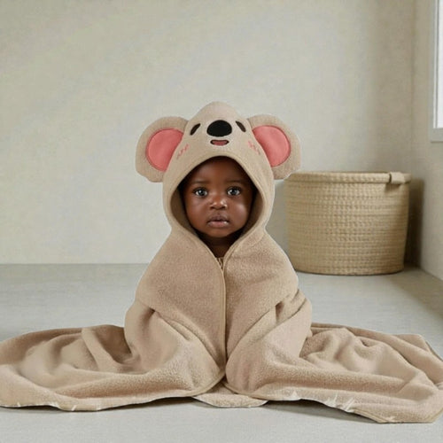 Cape de bain bébé à capuche koala