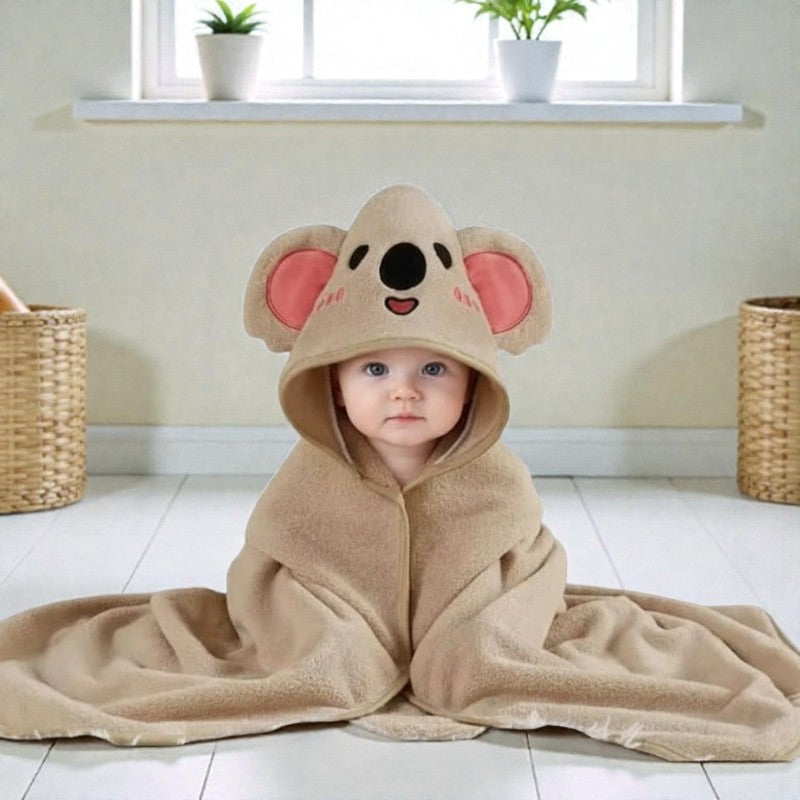 Cape de bain bébé à capuche koala