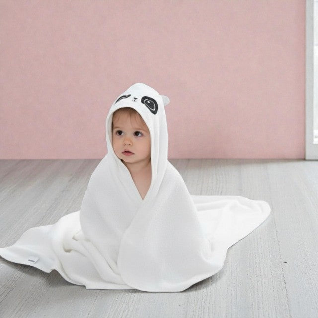 Cape de bain bébé panda