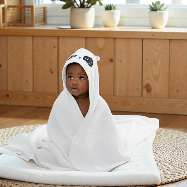 Cape de bain bébé panda