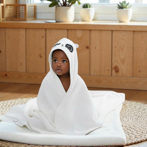 Cape de bain bébé panda