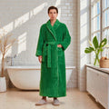 Peignoir homme polaire vert