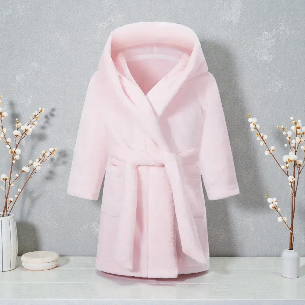 Peignoir enfant polaire uni-couleur