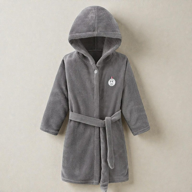Peignoir enfant polaire à capuche
