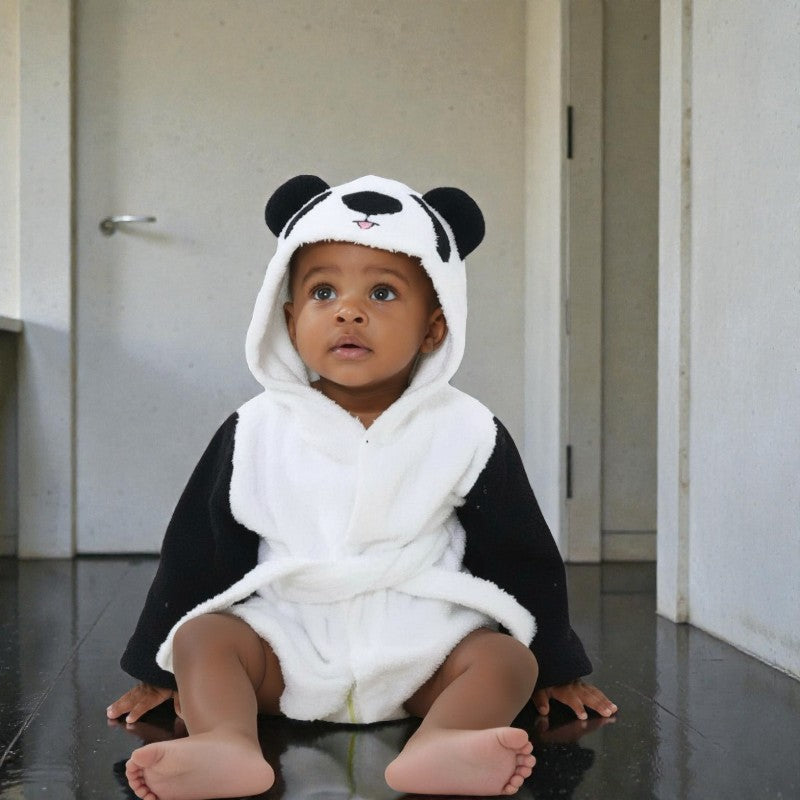 Cape de bain bébé panda