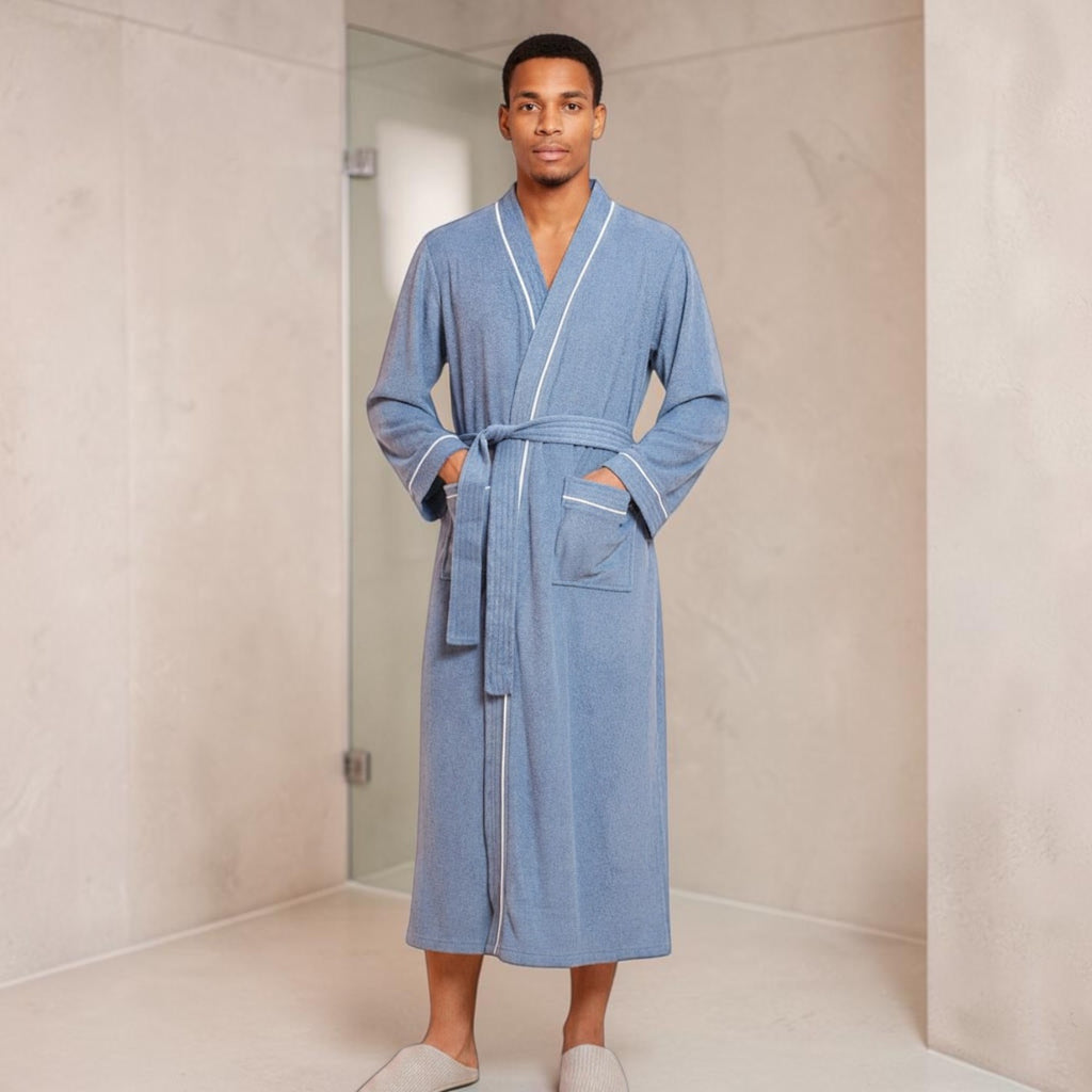 Peignoir Homme Éponge | Bleu Ciel