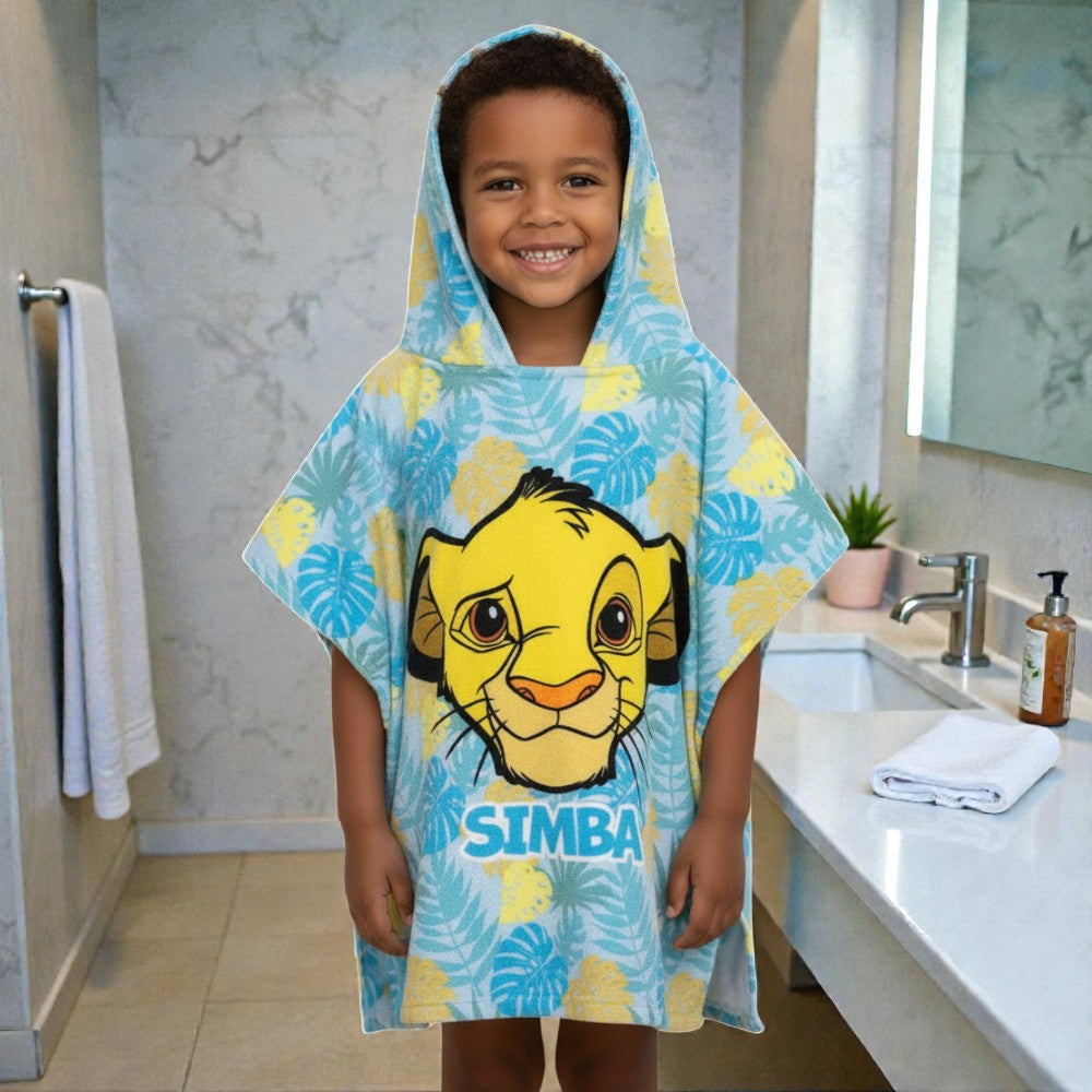 Cape de bain enfant Simba bleu