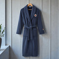Peignoir homme polaire bleu marine