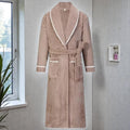 Peignoir homme polaire beige