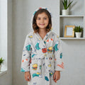 Peignoir enfant burgers et skates