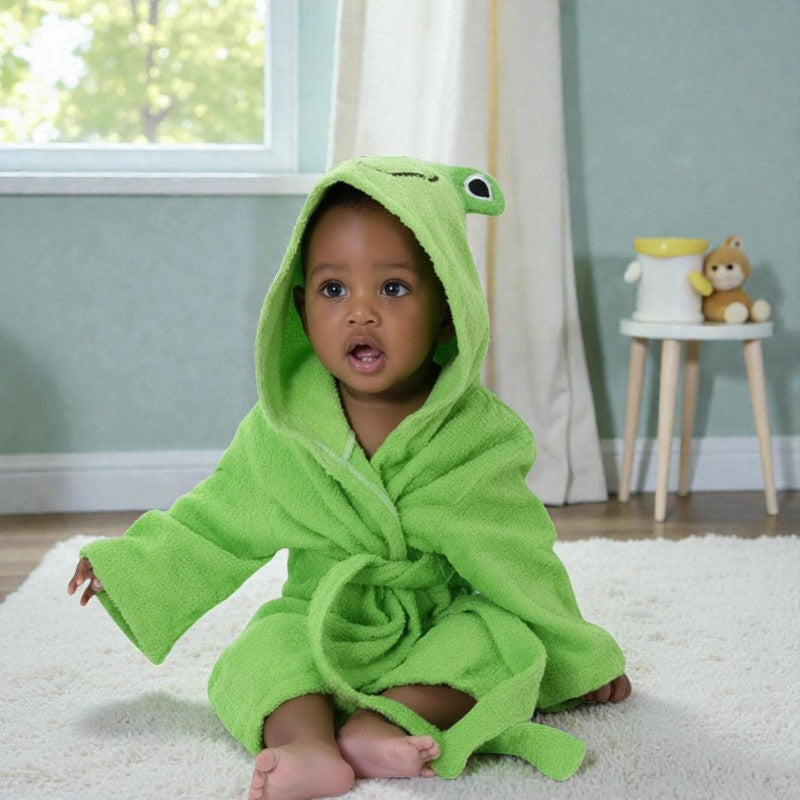 Cape de bain bébé grenouille