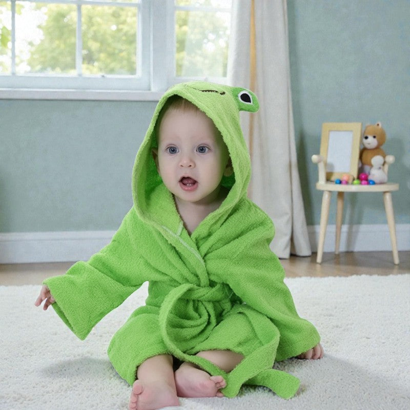 Cape de bain bébé grenouille