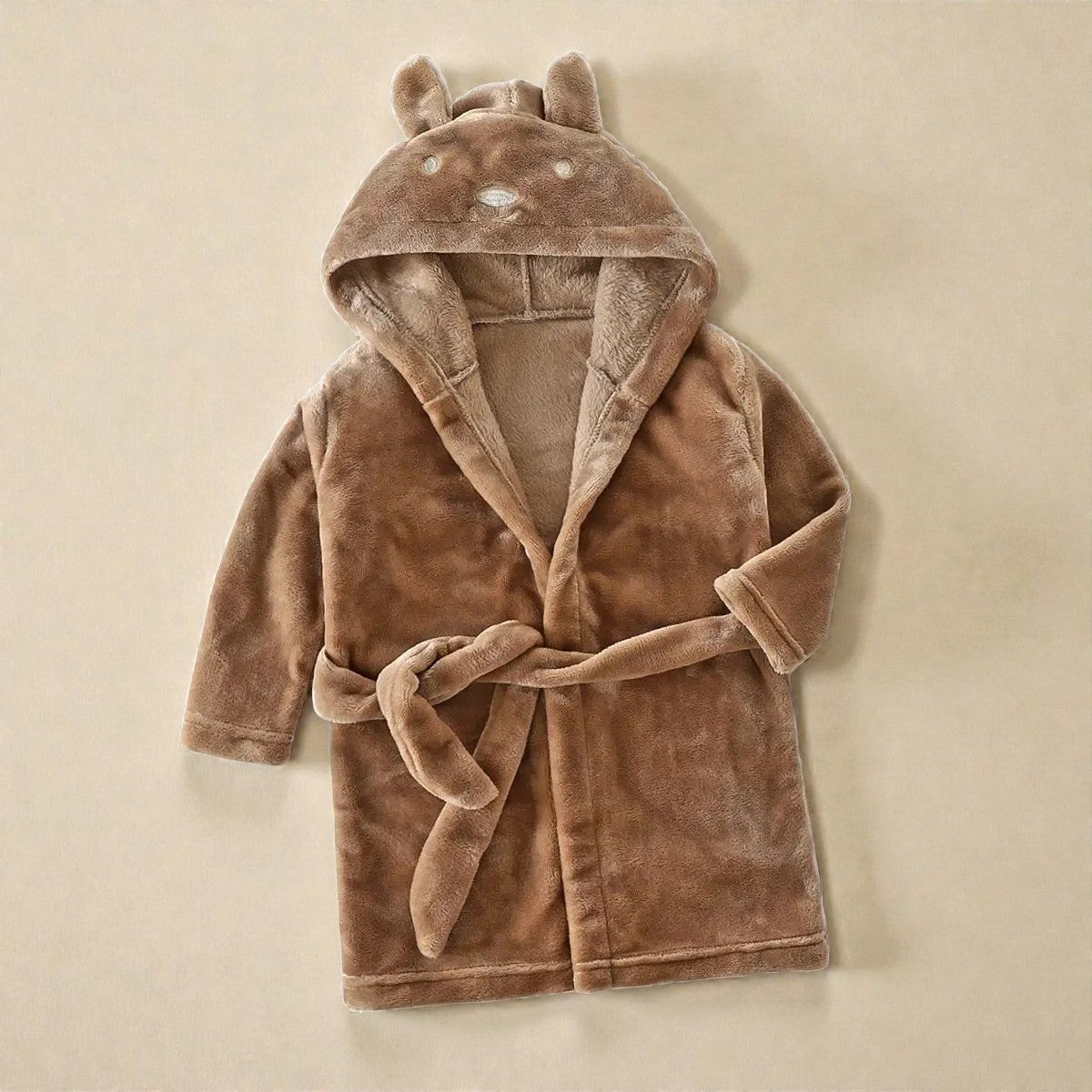 Peignoir enfant polaire lapin à capuche