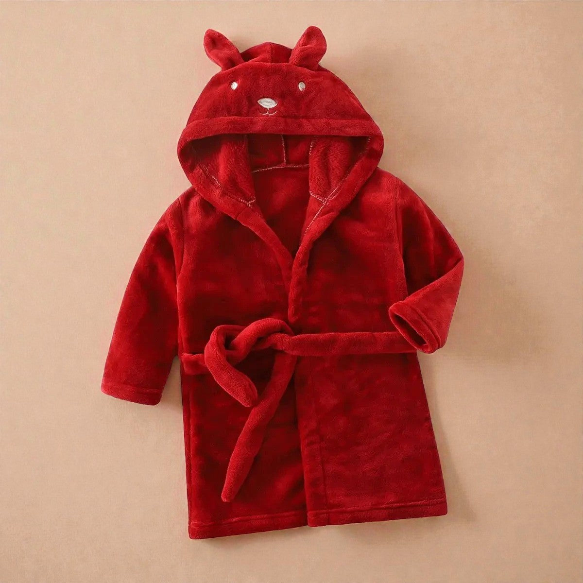 Peignoir enfant polaire lapin à capuche