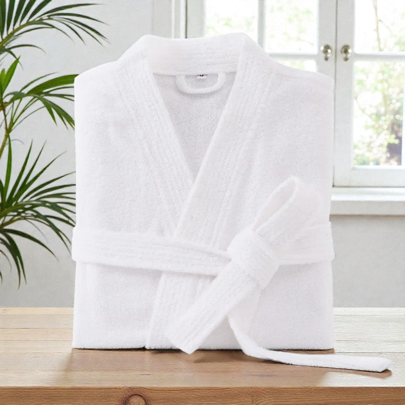 Peignoir homme éponge blanc