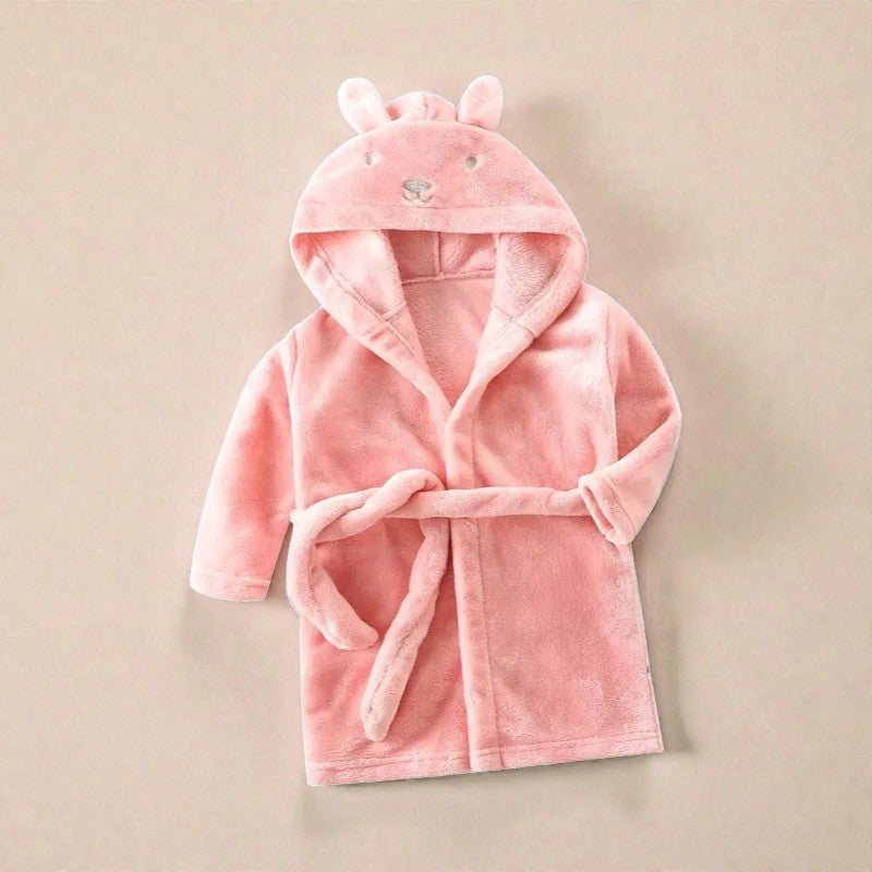 Peignoir enfant polaire lapin à capuche