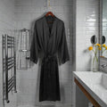Robe de Chambre Satin Noire | Grande taille