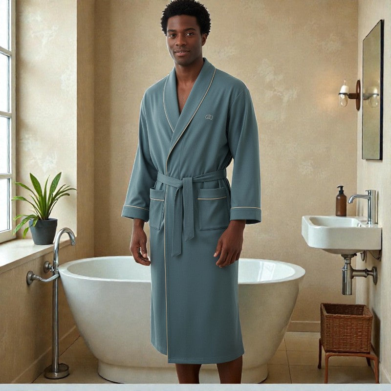 Peignoir en coton homme - Vert