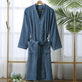 Peignoir femme éponge bleu