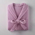 Peignoir homme éponge violet à capuche