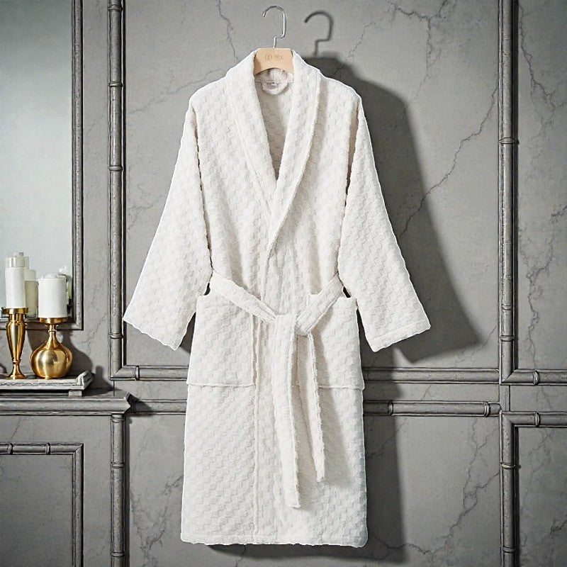 Peignoir femme éponge blanc