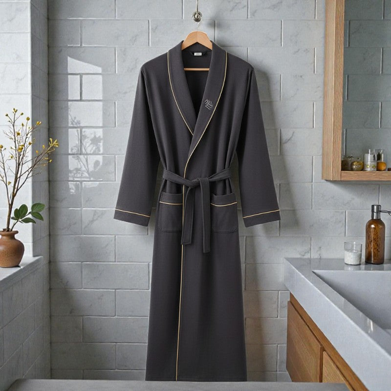 Peignoir en coton homme - Anthracite