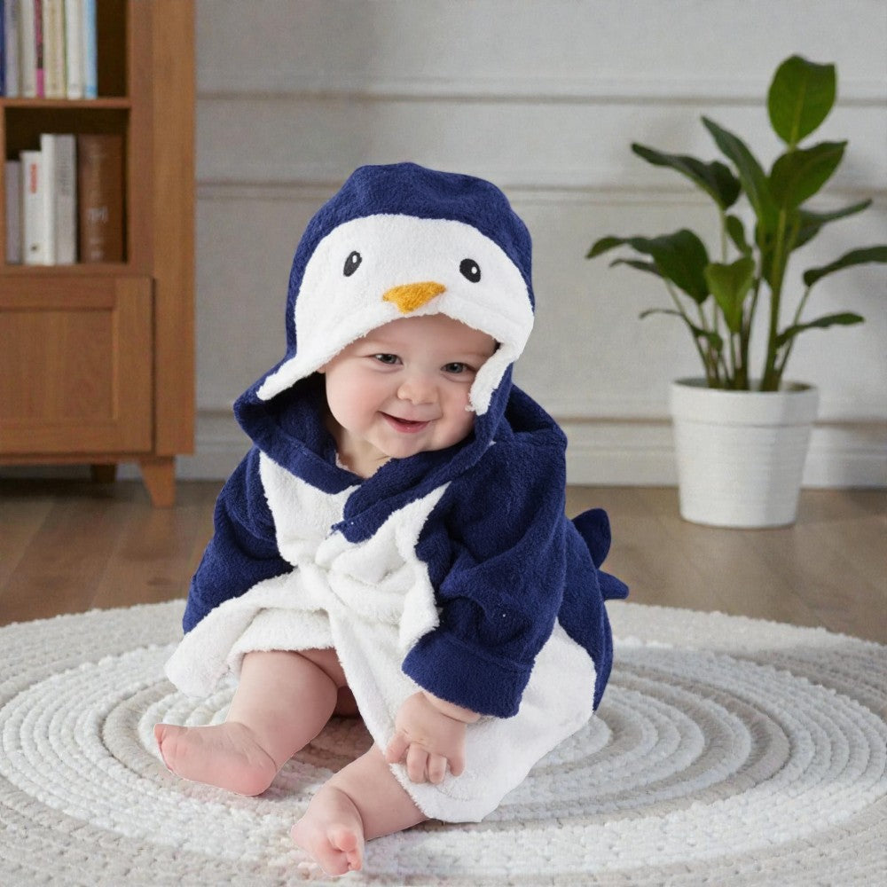 Cape de bain bébé requin