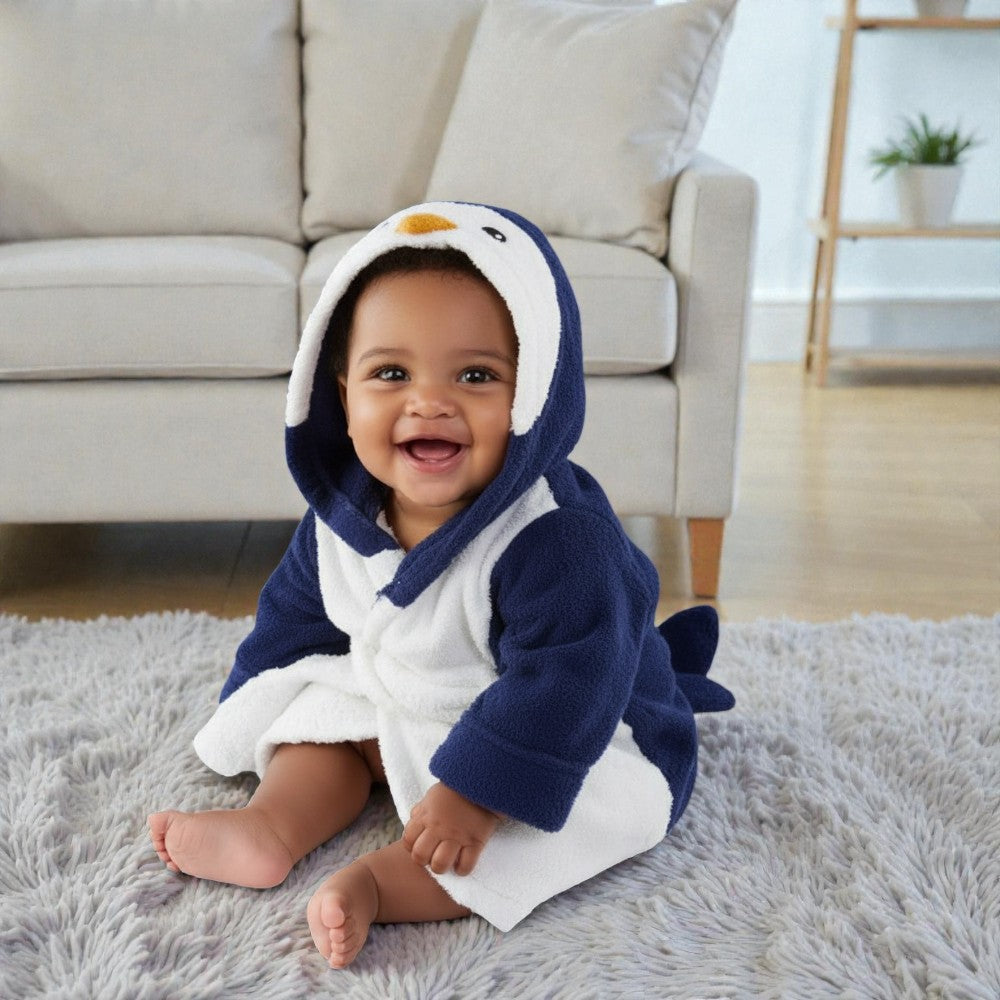 Cape de bain bébé requin