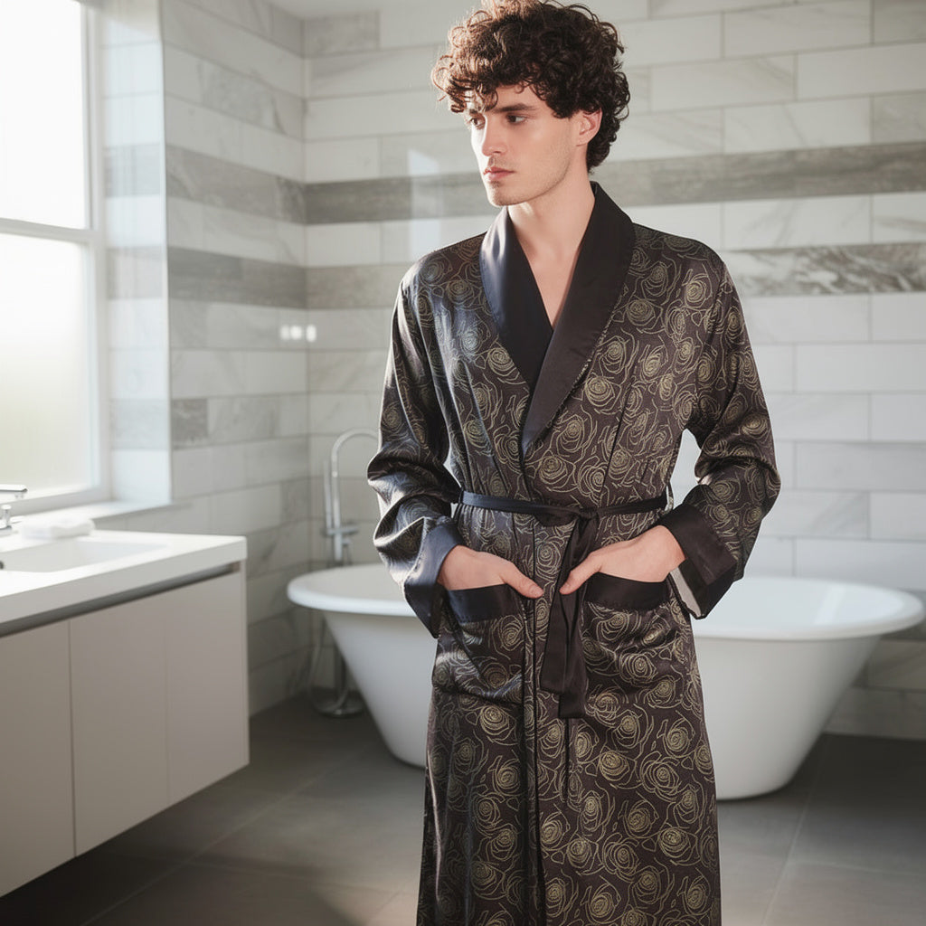 Robe de Chambre Homme Satin | Élégant