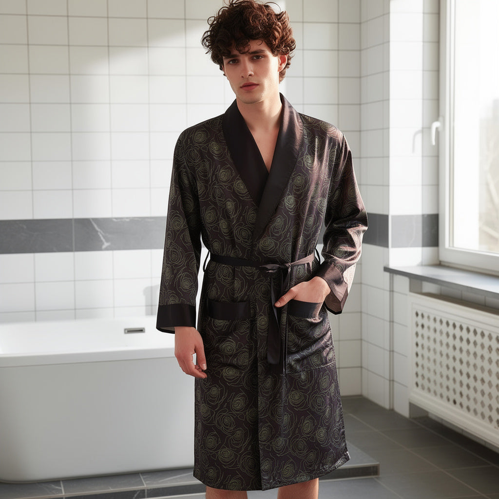 Robe de Chambre Homme Satin | Élégant