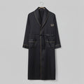 Peignoir | Satin Homme Noir  Élégant